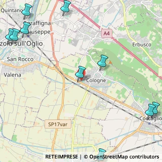 Mappa Via I Maggio, 25033 Cologne BS, Italia (3.55091)
