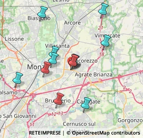 Mappa Concorezzo, 20863 Concorezzo MB, Italia (3.375)