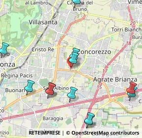 Mappa Concorezzo, 20863 Concorezzo MB, Italia (2.50583)