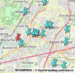 Mappa Concorezzo, 20863 Concorezzo MB, Italia (1.93933)