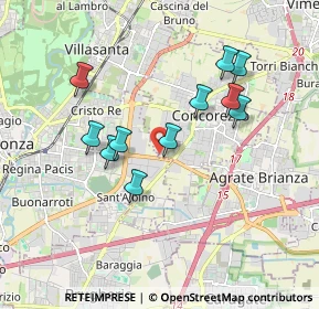 Mappa Concorezzo, 20863 Concorezzo MB, Italia (1.63273)