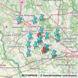 Mappa Via Podgora, 20025 Legnano MI, Italia (6.40222)