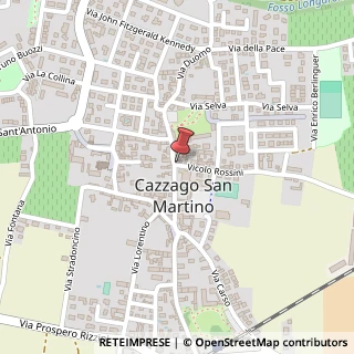 Mappa Vicolo Gioacchino Rossini, 1, 25046 Cazzago San Martino, Brescia (Lombardia)