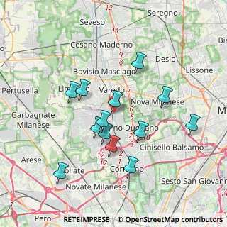 Mappa Via Alessandro Manzoni, 20037 Paderno Dugnano MI, Italia (3.39077)