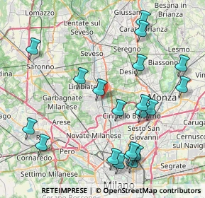 Mappa Via Alessandro Manzoni, 20037 Paderno Dugnano MI, Italia (9.3045)