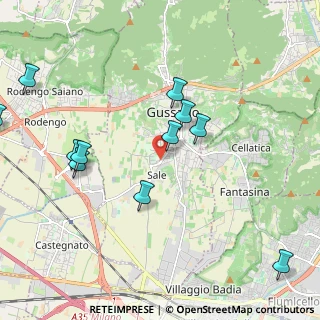 Mappa Via Monticello, 25064 Gussago BS, Italia (2.29636)