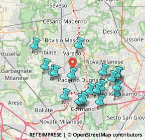 Mappa Via Coti Zelati, 20037 Paderno Dugnano MI, Italia (3.8255)