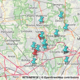 Mappa Via Coti Zelati, 20037 Paderno Dugnano MI, Italia (4.07357)