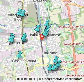 Mappa Via per la Stazione, 20037 Paderno Dugnano MI, Italia (1.096)