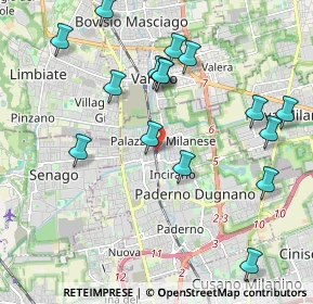 Mappa Via per la Stazione, 20037 Paderno Dugnano MI, Italia (2.19563)