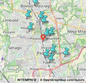 Mappa Via Coti Zelati, 20037 Paderno Dugnano MI, Italia (1.74545)