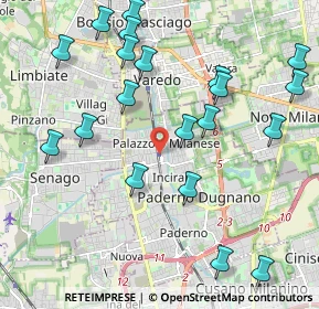 Mappa Via per la Stazione, 20037 Paderno Dugnano MI, Italia (2.357)