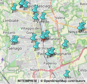 Mappa Via per la Stazione, 20037 Paderno Dugnano MI, Italia (2.284)