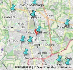 Mappa Via per la Stazione, 20037 Paderno Dugnano MI, Italia (2.53545)