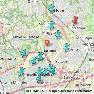 Mappa Via Sondrio, 20835 Muggiò MB, Italia (2.39667)