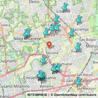 Mappa Via Sondrio, 20835 Muggiò MB, Italia (2.4435)