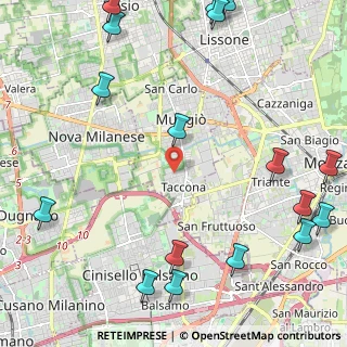 Mappa Via Sondrio, 20835 Muggiò MB, Italia (3.22471)