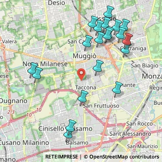 Mappa Via Sondrio, 20835 Muggiò MB, Italia (2.479)