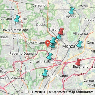 Mappa Via Sondrio, 20835 Muggiò MB, Italia (3.77182)
