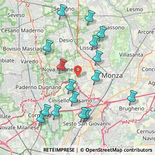 Mappa Via Sondrio, 20835 Muggiò MB, Italia (4.4625)