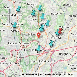 Mappa Via Sondrio, 20835 Muggiò MB, Italia (4.03333)