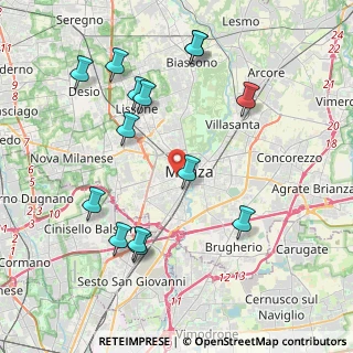 Mappa Via della Minerva, 20900 Monza MB, Italia (4.38571)