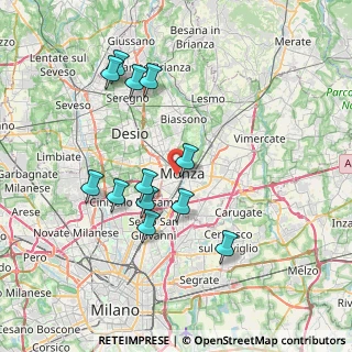 Mappa Via della Minerva, 20900 Monza MB, Italia (7.2575)