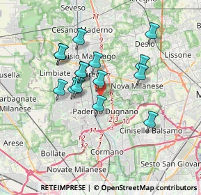 Mappa Via S. Biagio, 20037 Paderno Dugnano MI, Italia (2.94733)
