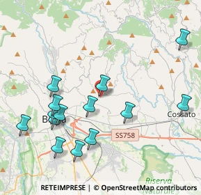 Mappa Via Giuseppe Garibaldi, 13845 Ronco Biellese BI, Italia (4.37357)