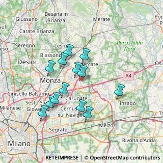 Mappa Via Padre Clemente Vismara, 20864 Agrate Brianza MB, Italia (6.38077)