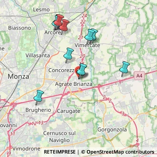 Mappa Via Padre Clemente Vismara, 20864 Agrate Brianza MB, Italia (4.04167)