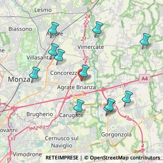 Mappa Via Padre Clemente Vismara, 20864 Agrate Brianza MB, Italia (4.33636)
