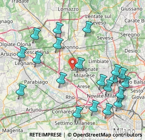 Mappa Via Gioacchino Rossini, 21042 Caronno Pertusella VA, Italia (9.2575)