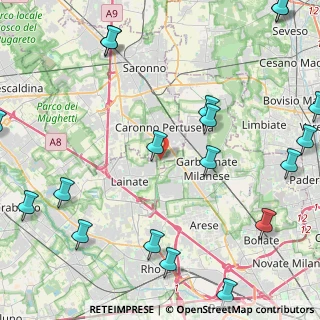 Mappa Via Gioacchino Rossini, 21042 Caronno Pertusella VA, Italia (6.33158)