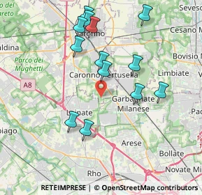 Mappa Via Gioacchino Rossini, 21042 Caronno Pertusella VA, Italia (3.86154)