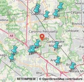 Mappa Via Gioacchino Rossini, 21042 Caronno Pertusella VA, Italia (4.78308)