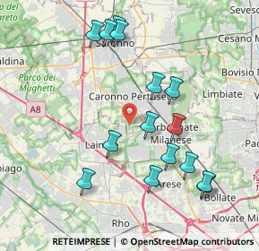 Mappa Via Gioacchino Rossini, 21042 Caronno Pertusella VA, Italia (4.03133)