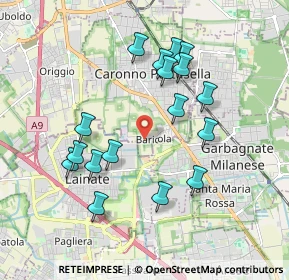 Mappa Via Gioacchino Rossini, 21042 Caronno Pertusella VA, Italia (1.81941)