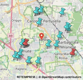Mappa Via Gioacchino Rossini, 21042 Caronno Pertusella VA, Italia (2.234)
