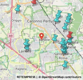 Mappa Via Gioacchino Rossini, 21042 Caronno Pertusella VA, Italia (2.42)