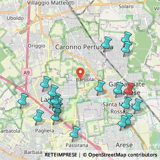 Mappa Via Gioacchino Rossini, 21042 Caronno Pertusella VA, Italia (2.654)