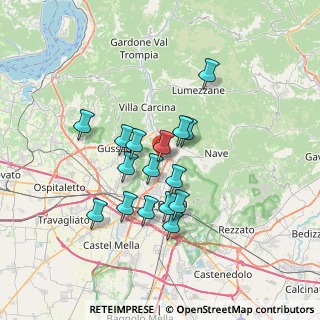 Mappa Via Giuseppe Verdi, 25060 Collebeato BS, Italia (5.64875)