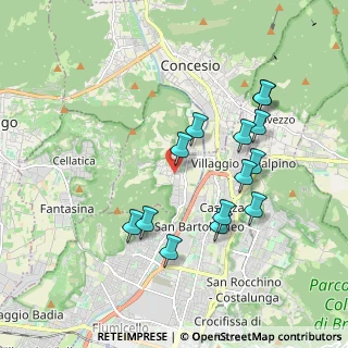 Mappa Via Giuseppe Verdi, 25060 Collebeato BS, Italia (1.82714)