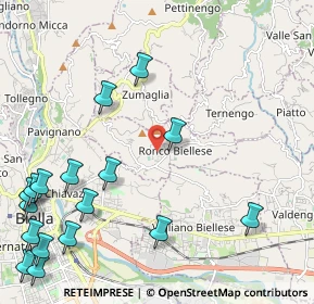 Mappa 13845 Ronco Biellese BI, Italia (2.97)