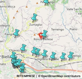 Mappa VIA GIUSEPPE MAZZINI, 13845 Ronco Biellese BI, Italia (2.8255)