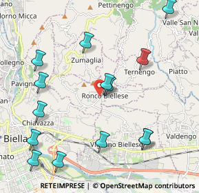 Mappa VIA GIUSEPPE MAZZINI, 13845 Ronco Biellese BI, Italia (2.43714)