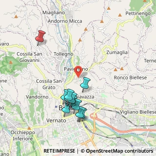 Mappa Strada della Barazza, 13900 Biella BI, Italia (1.91333)