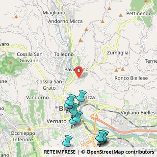 Mappa Strada della Barazza, 13900 Biella BI, Italia (3.02167)