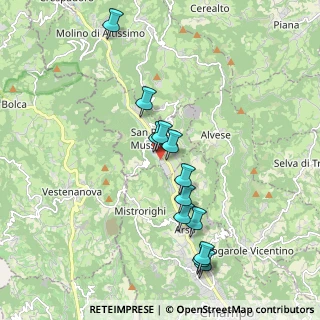 Mappa Via del Motto, 36070 San Pietro Mussolino VI, Italia (1.83833)