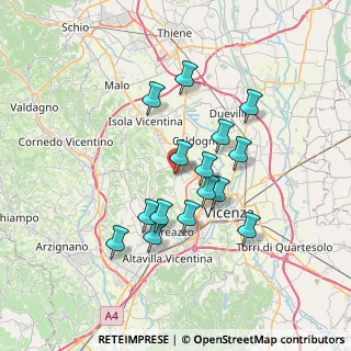 Mappa Via Firenze, 36030 Costabissara VI, Italia (6.068)